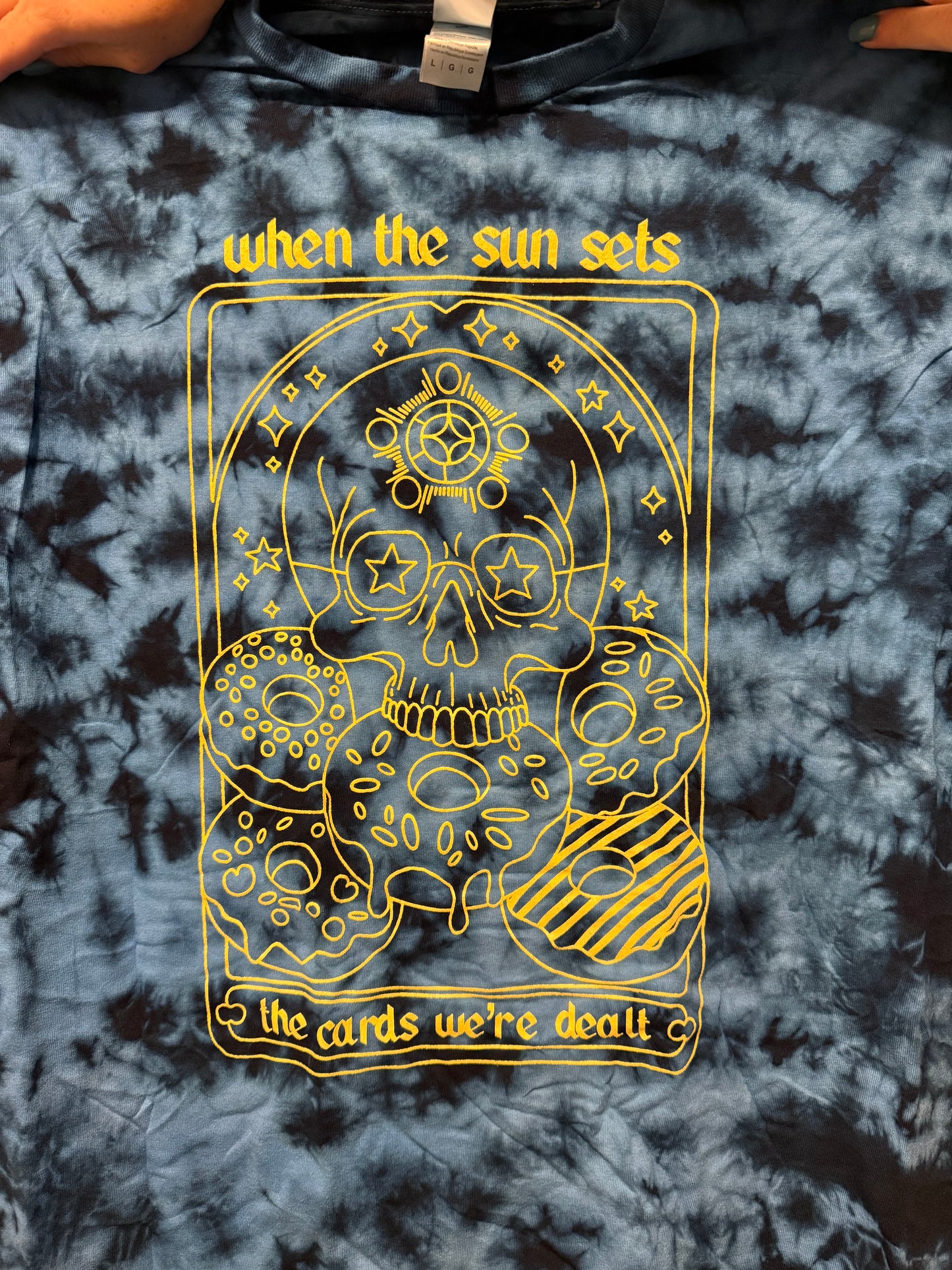 The Cards We’re Dealt Tarot Card Tie Dye Tee