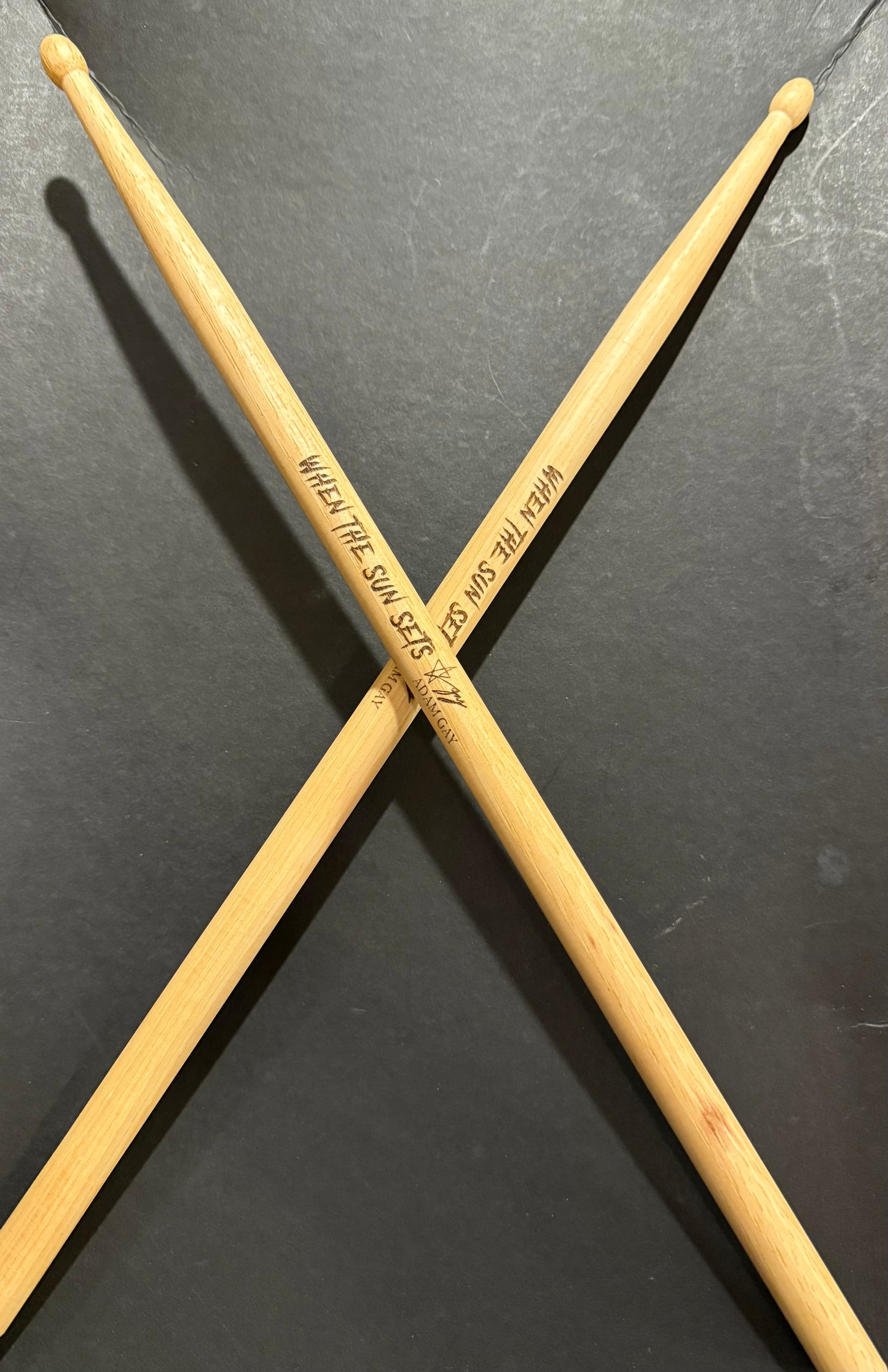 When The Sun Sets Signature Drums Sticks by Everflame Percussion