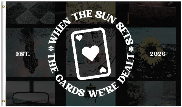 "The Cards We're Dealt" Wall Flag (3'x5')