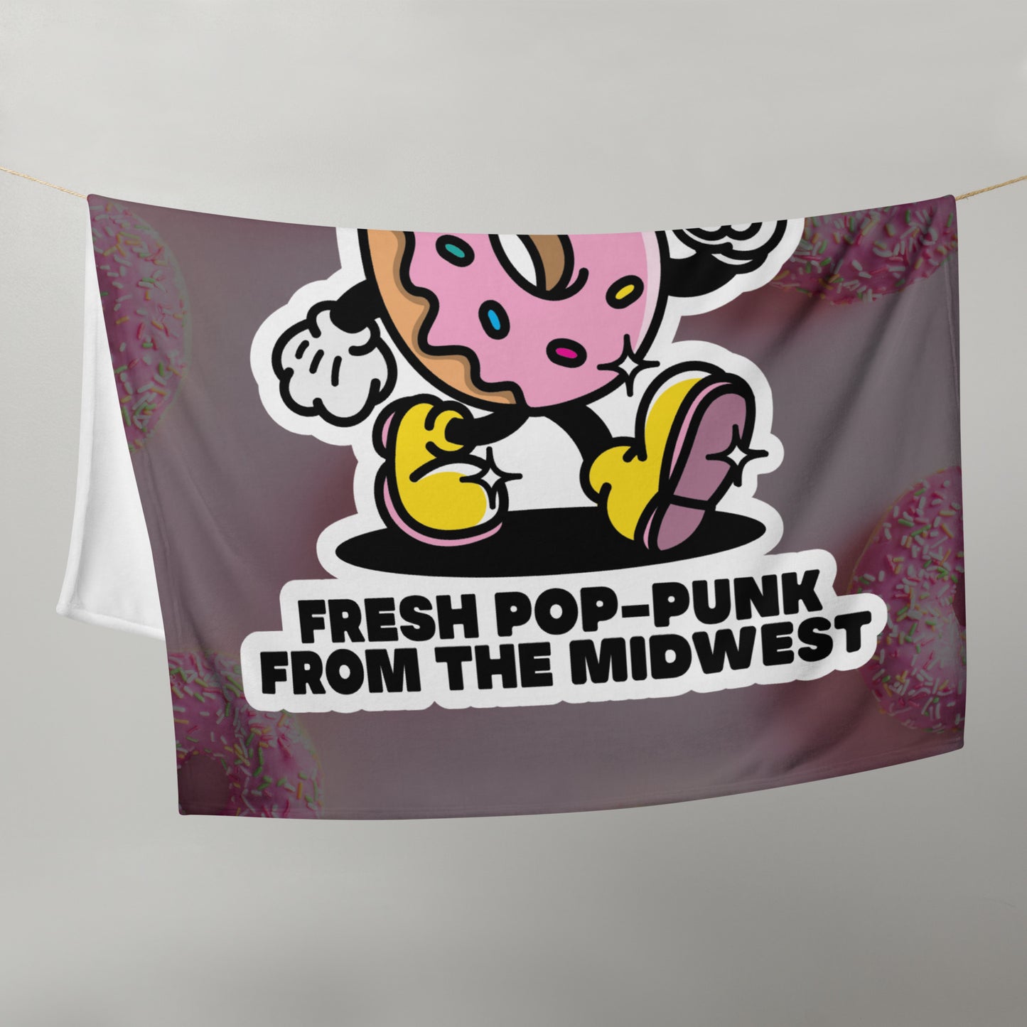DUNKER THE DONUT THROW BLANKET