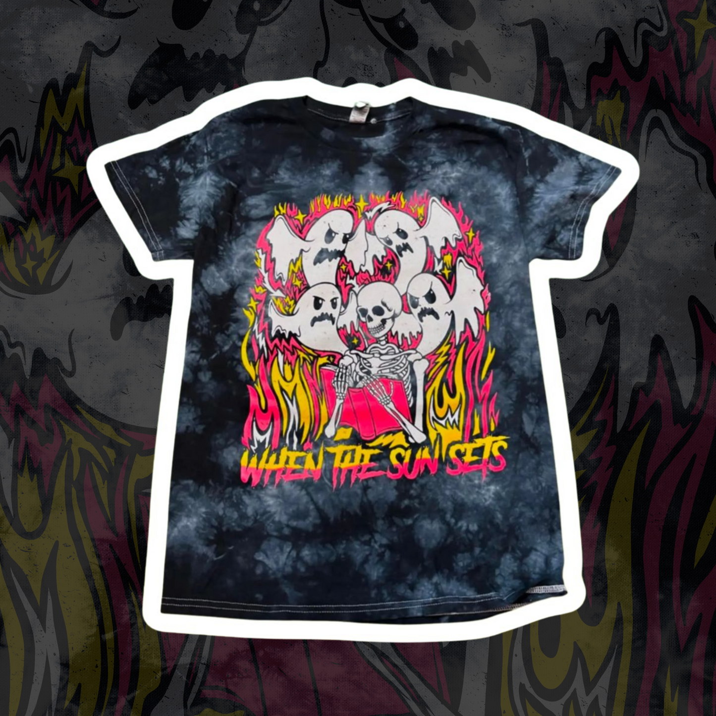 SPOOKY CRYSTAL TIE DYE TEE