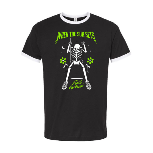 Swingin' Skeleton Ringer Tee