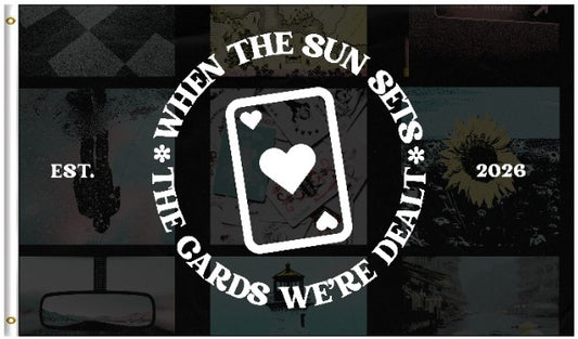 "The Cards We're Dealt" Wall Flag (3'x5')
